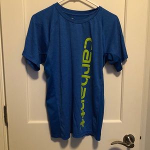 Boys large blue carhartt force t shirt